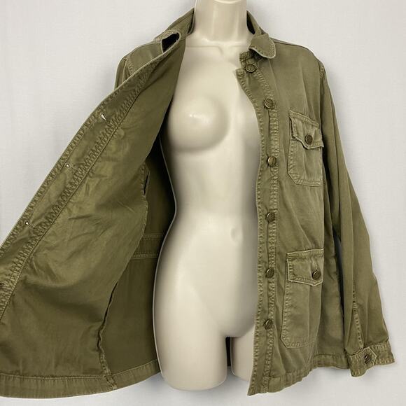 Current Elliott Commander Jacket Women Size 3 Large Army Green Military Gorpcore - Picture 4 of 14